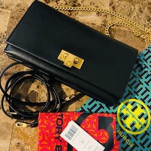 Tory Burch Carmen Leather Clutch